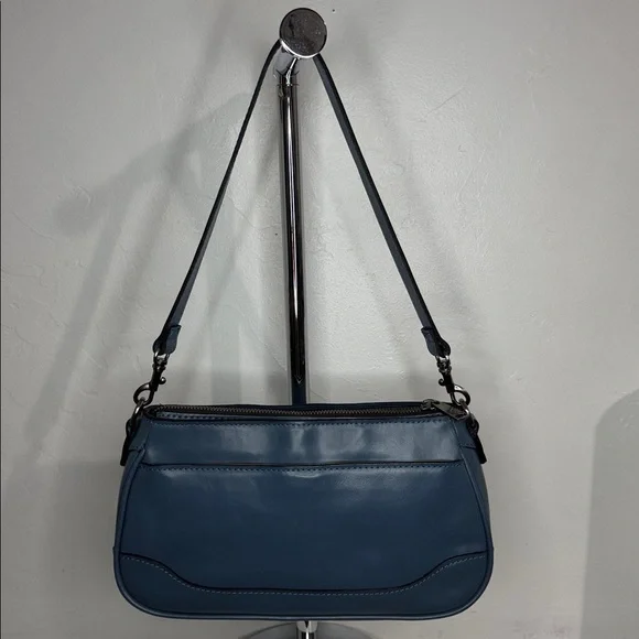Patricia Nash Nova blue leather shoulder bag - Picture 4 of 16